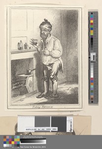 Taking Physick by James Gillray, in Etching. Download this artwork as a high-resolution wallpaper for desktop, tablet, or mobile. — James Gillray Wallpaper