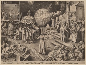 Temperance by Philips Galle, created published 1559, in engraving. Download this artwork as a high-resolution wallpaper for desktop, tablet, or mobile. — Philips Galle Wallpaper