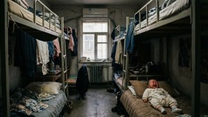 Trange levevilkår i en lejlighedskompleks fra depressionstiden