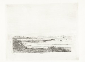 Texel by Pierre Louis Dubourcq, created 1849, in paper; etching. Download this artwork as a high-resolution wallpaper for desktop, tablet, or mobile. — Pierre Louis Dubourcq Wallpaper