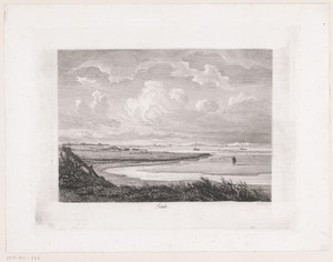 Texel by Pierre Louis Dubourcq, created 1849, in paper; etching; roulette; drypoint. Download this artwork as a high-resolution wallpaper for desktop, tablet, o — Pierre Louis Dubourcq Wallpaper