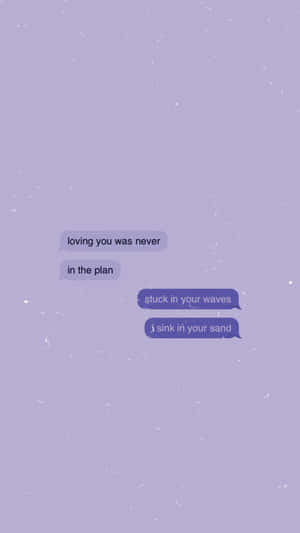 Papel de parede texturizado roxo com balões de texto flutuantes contendo mensagens de amor poéticas. — Fundo do texto Papéis de Parede