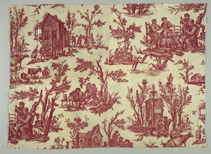 Textile by Jean-Baptiste Huet, created ca. 1795, in Medium: cotton Technique: copperplate printed on plain weave. Download this artwork as a high-resolution wal — Jean-Baptiste Huet Wallpaper