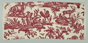 Textile by Jean-Baptiste Huet, created ca. 1788, in Medium: cotton Technique: printed by engraved copper plate on plain weave. Download this artwork as a high-r — Art Picture