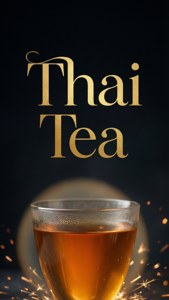 Elegant thailändsk te-text tapet