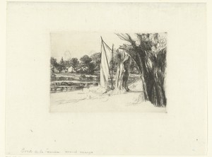 Thames Ditton by Francis Seymour Haden, created 1864, in paper; etching; drypoint. Download this artwork as a high-resolution wallpaper for desktop, tablet, or — Art Picture
