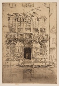 The Balcony by James McNeill Whistler, created 1879/80, in Etching and drypoint with foul biting in dark brown ink on ivory laid paper. Download this artwork as — Illustration Background