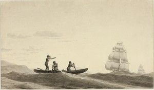 The Bark by Pierre Ozanne, created 1771/80, in Pen and brown ink, brush and brown wash, and white gouache, over black chalk, on ivory wove paper. Download this — Pierre Ozanne Wallpaper