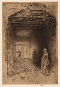 The Beggars by James McNeill Whistler, created 1879/80, in Etching and drypoint with foul biting in dark brown ink on ivory laid paper. Download this artwork as — Illustration Background
