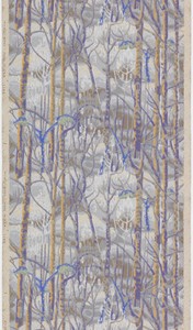 The Birches by Charles Burchfield, created 1921, in Machine-printed paper, embossed. Download this artwork as a high-resolution wallpaper for desktop, tablet, o — Charles Burchfield Wallpaper
