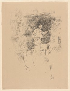 The Blacksmith by James McNeill Whistler, created 1895/96, in Transfer lithograph in black with stumping, on cream wove proofing paper. Download this artwork as — Illustration Background