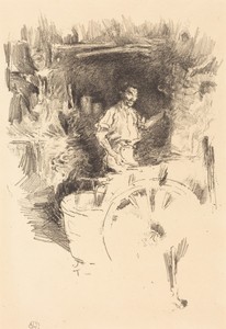 The Blacksmith by James McNeill Whistler, created 1895/1896, in lithograph in black on laid paper. Download this artwork as a high-resolution wallpaper for desk — Art Picture