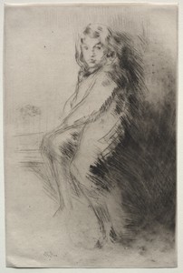 The Boy by James McNeill Whistler, created 1875–76, in drypoint. Download this artwork as a high-resolution wallpaper for desktop, tablet, or mobile. — Painting Picture