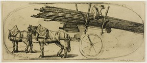 The Builders by Donald Shaw MacLaughlan, created 1904, in Etching in black on cream wove paper. Download this artwork as a high-resolution wallpaper for desktop — Donald Shaw MacLaughlan Wallpaper