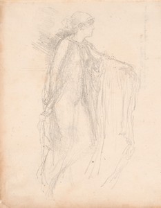 The Cap by James McNeill Whistler, created 1893, printed posthumously, in Lithograph, in black ink, on cream laid paper. Download this artwork as a high-resolut — Illustration Background