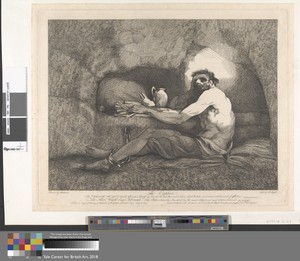 The Captive by Robert Blyth, in Etching on moderately thick, moderately textured, cream laid paper, laid on mount. Download this artwork as a high-resolution wa — Robert Blyth Wallpaper