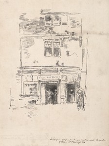 The Clockmakers, Paimpol by James McNeill Whistler, created 1893, in lithograph. Download this artwork as a high-resolution wallpaper for desktop, tablet, or mo — Art Wallpaper