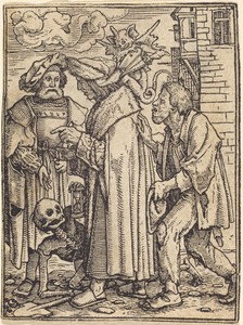 The Councillor by Hans Lützelburger, created c. 1526, in woodcut. Download this artwork as a high-resolution wallpaper for desktop, tablet, or mobile. — Hans Lützelburger Wallpaper