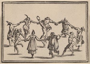 The Dance by Edouard Eckman, created 1621, in woodcut on laid paper. Download this artwork as a high-resolution wallpaper for desktop, tablet, or mobile. — Edouard Eckman Wallpaper