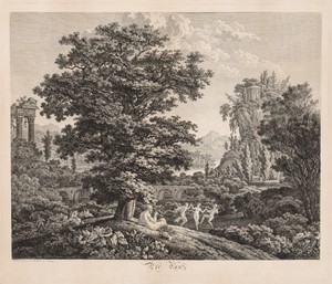 The Dance by Carl Wilhelm I Kolbe, created 1799, in engraving. Download this artwork as a high-resolution wallpaper for desktop, tablet, or mobile. — Carl Wilhelm I Kolbe Wallpaper