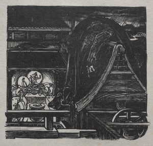 The Dragon by Charles de Sousy Ricketts, created 1881–1931, in woodcut. Download this artwork as a high-resolution wallpaper for desktop, tablet, or mobile. — Charles de Sousy Ricketts Wallpaper
