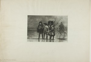 The Guide by Denis Auguste Marie Raffet, created 1836–37, in Lithograph in black on ivory chine laid down on cream wove paper. Download this artwork as a high-r — Illustration Wallpaper