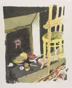 The Hearth by Edouard Vuillard, created 1899, in color lithograph. Download this artwork as a high-resolution wallpaper for desktop, tablet, or mobile. — Art Picture