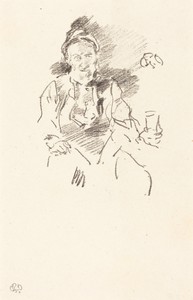 The Master Smith by James McNeill Whistler, created 1895, in lithograph in black on laid paper. Download this artwork as a high-resolution wallpaper for desktop — Art Wallpaper