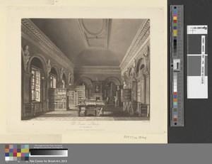 The Queen's Library by Richard Gilson Reeve, in Aquatint. Download this artwork as a high-resolution wallpaper for desktop, tablet, or mobile. — Richard Gilson Reeve Wallpaper