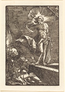 The Resurrection by Albrecht Altdorfer, created c. 1513, in woodcut on laid paper. Download this artwork as a high-resolution wallpaper for desktop, tablet, or — Albrecht Altdorfer Wallpaper