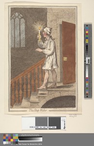 The Sleep-Walker by James Gillray, in Etching, hand-colored. Download this artwork as a high-resolution wallpaper for desktop, tablet, or mobile. — Art Picture