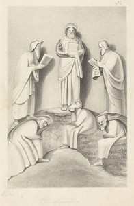 The Transfiguration by W. Walton, created published 1829, in lithograph [proof before letters]. Download this artwork as a high-resolution wallpaper for desktop