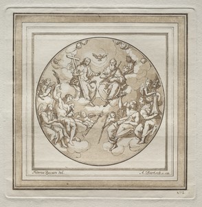 The Trinity by Adam von Bartsch, created 1782, in etching and aquatint. Download this artwork as a high-resolution wallpaper for desktop, tablet, or mobile. — Adam von Bartsch Wallpaper