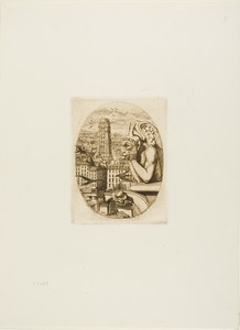 The Vampire by Charles Meryon, created 1853, in Etching and drypoint in dark brown on ivory laid paper. Download this artwork as a high-resolution wallpaper for — Illustration Wallpaper