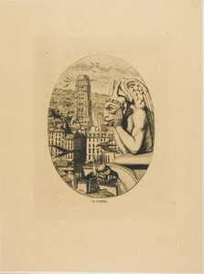 The Vampire by Charles Meryon, created 1853, in Etching and drypoint on tan laid paper, laid down on ivory wove paper. Download this artwork as a high-resolutio — Illustration Wallpaper