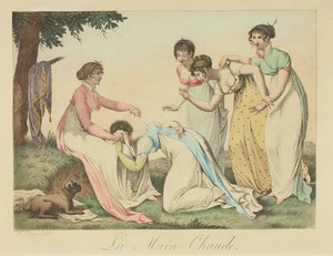 The Warm Hand by Jean François Bosio, created 1817, in Stipple engraving with etching, roulette, and hand-coloring, on heavy cream laid paper. Download this art — Jean François Bosio Wallpaper