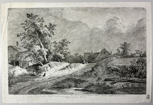 The Wheatfield by Jean Jacques de Boissieu, created 1772, in Etching and drypoint on wove paper. Download this artwork as a high-resolution wallpaper for deskto — Illustration Wallpaper