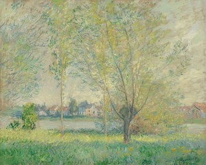 The Willows by Claude Monet, created 1880, in oil on canvas. Download this artwork as a high-resolution wallpaper for desktop, tablet, or mobile.