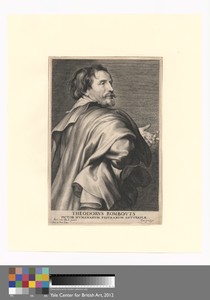 Theodorus Rombouts by Paulus Pontius, in Engraving (3rd state) on medium, slightly textured, cream laid paper. Download this artwork as a high-resolution wallpa — Paulus Pontius Wallpaper