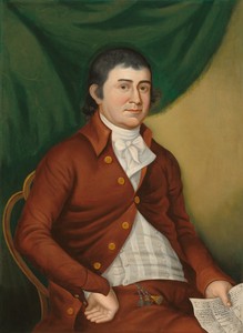 Thomas Corcoran by Charles Peale Polk, created c. 1802/1810, in oil on canvas. Download this artwork as a high-resolution wallpaper for desktop, tablet, or mobi — Charles Peale Polk Wallpaper