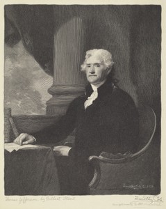 Thomas Jefferson by Timothy Cole, created 1926, in wood engraving. Download this artwork as a high-resolution wallpaper for desktop, tablet, or mobile. — Painting Picture