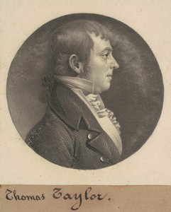 Thomas Taylor by Charles B. J. Févret de Saint-Mémin, created 1808, in mezzotint and engraving in black on wove paper mounted to brown wove paper. Download this — Painting Picture