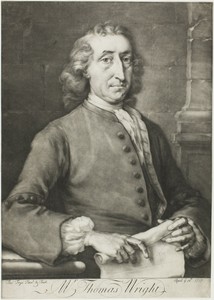Thomas Wright by Thomas Frye, created 1737, in Mezzotint with engraving in black on ivory laid paper. Download this artwork as a high-resolution wallpaper for d — Illustration Background