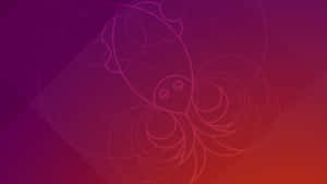 Abstract digital pattern of overlapping circles in purple and red gradient. — Pufferfish Picture