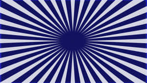 Radial blue and white striped pattern converging at center