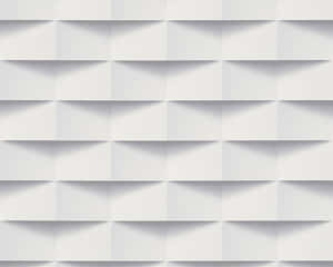 Minimalistische weiße geometrische Tapete mit weichen Schattenmustern. — Tile Texture Wallpaper