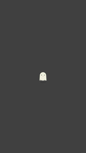 A small smiling ghost icon centered on a dark gray background. — Cool Avengers Picture