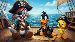 Baby Looney Tunes se embarcan en una aventura pirata en alta mar.