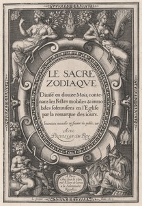 Title Page by Léonard Gaultier, created 1603, in engraving on laid paper. Download this artwork as a high-resolution wallpaper for desktop, tablet, or mobile. — Léonard Gaultier Wallpaper