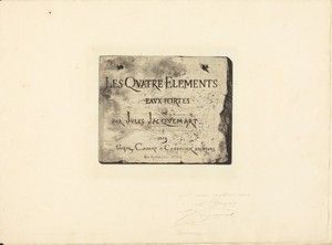 Title Page by Jules-Ferdinand Jacquemart, created 1863, in etching, aquatint, and drypoint on cream laid paper. Download this artwork as a high-resolution wallp — Jules-Ferdinand Jacquemart Wallpaper